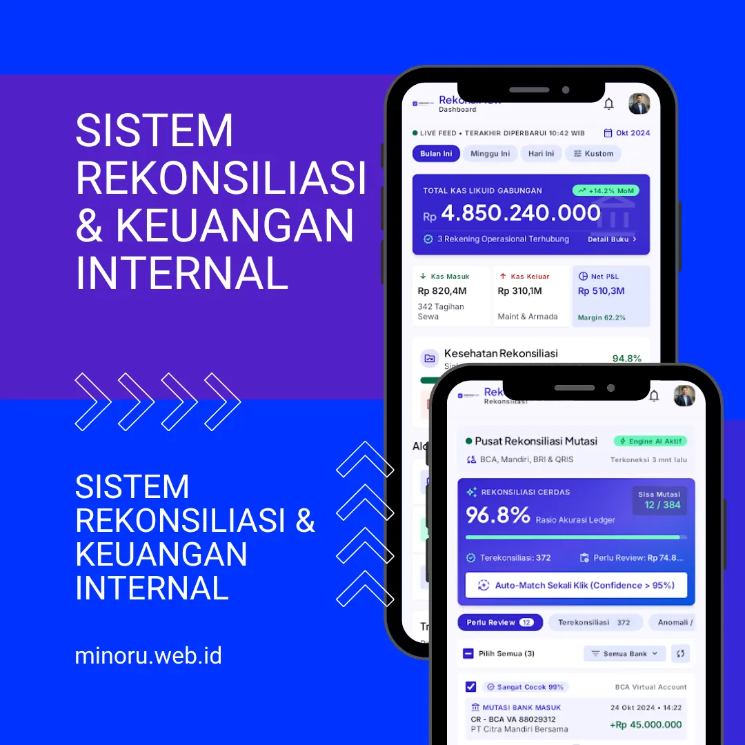 Sistem informasi rekonsiliasi dan pelaporan keuangan otomatis